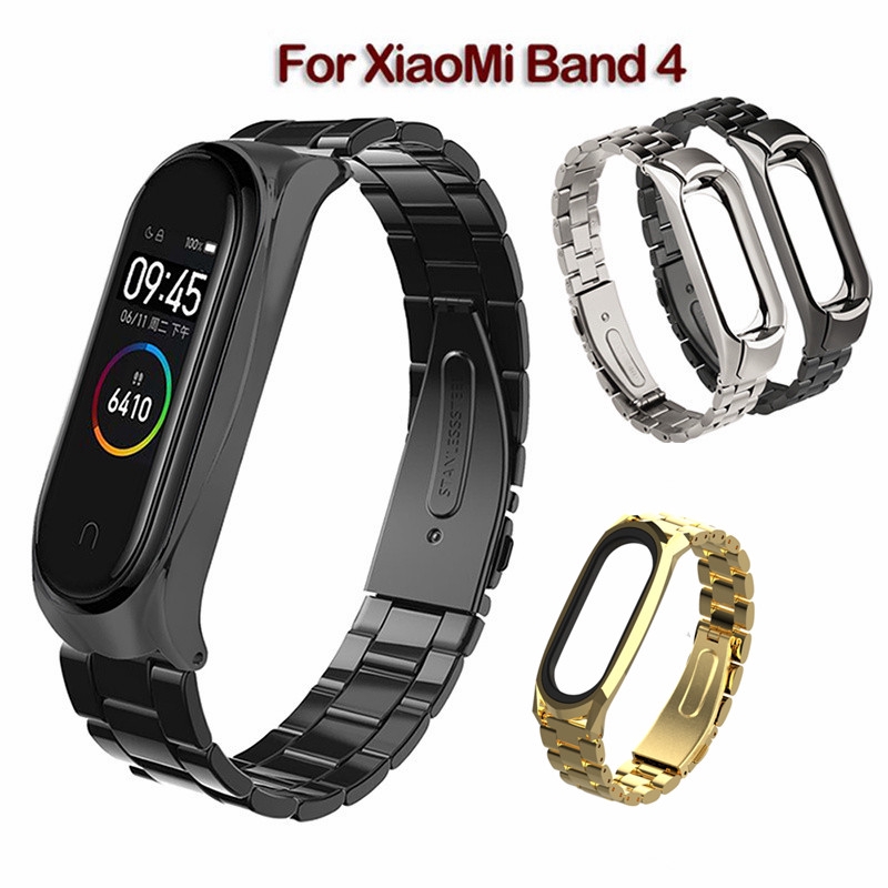 Miband 4 Stainless Steel Watch Band Strap Metal Replacement