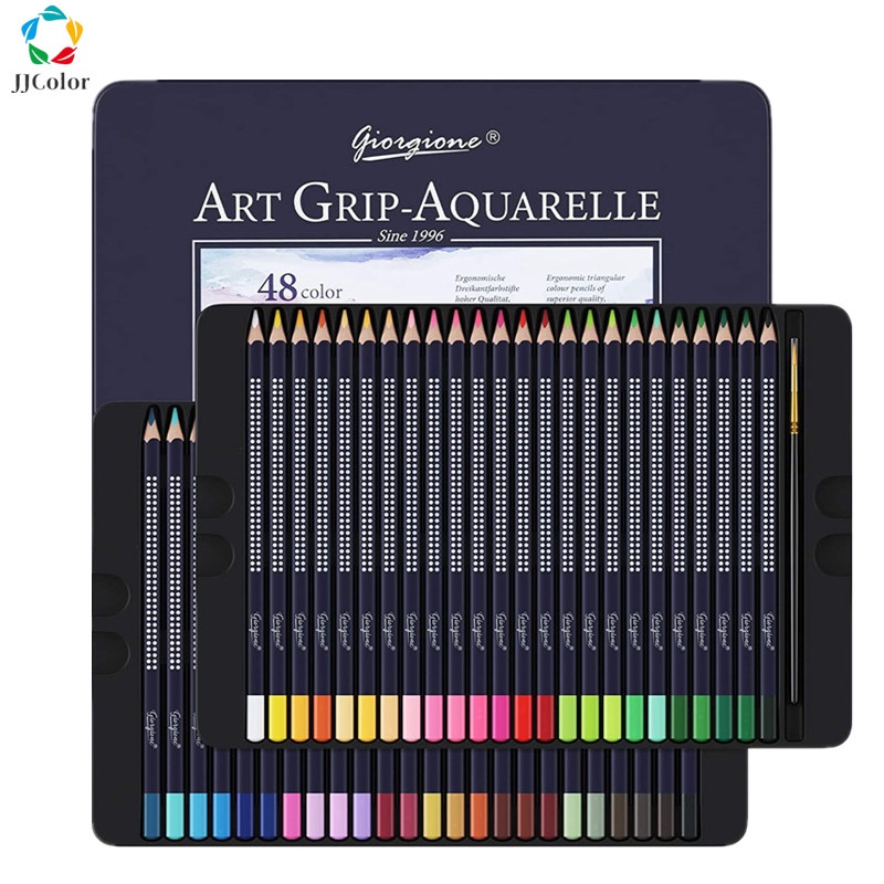 Giorgione Classic Triangular Grip Colour Pencil 12/24/36/48/72 Color+Drawing  Pad