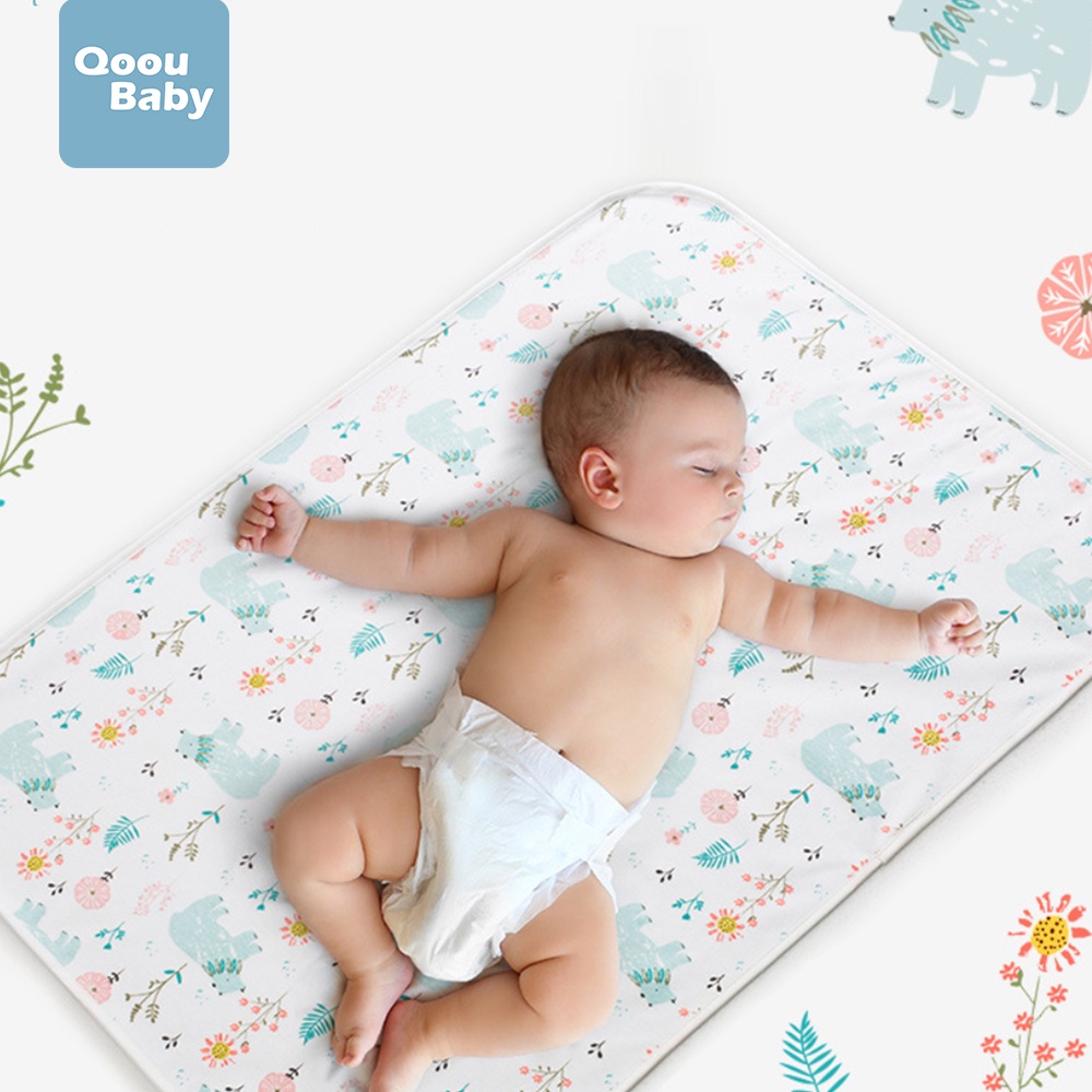 Baby Waterproof Sheet Urine Changing Pads Cartoon Reusable Infant Bedding  Nappy Burp Mattress Changing Mat