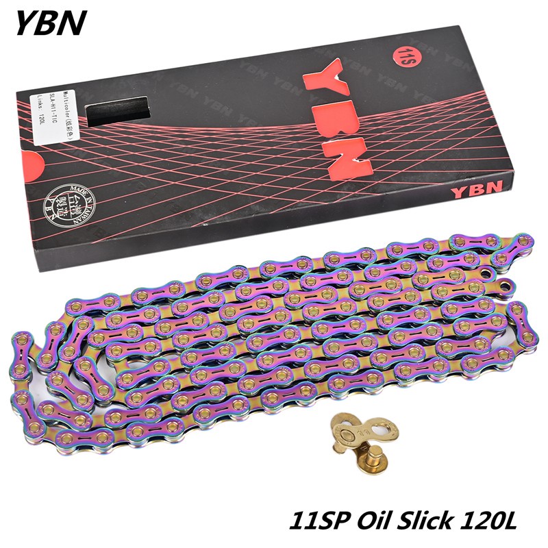 YBN SLA H11 S12TI 11 12 Speed Oil Slick Titanium coating Bicycle