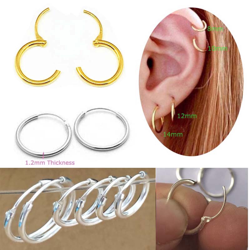 Daith on sale silver earrings