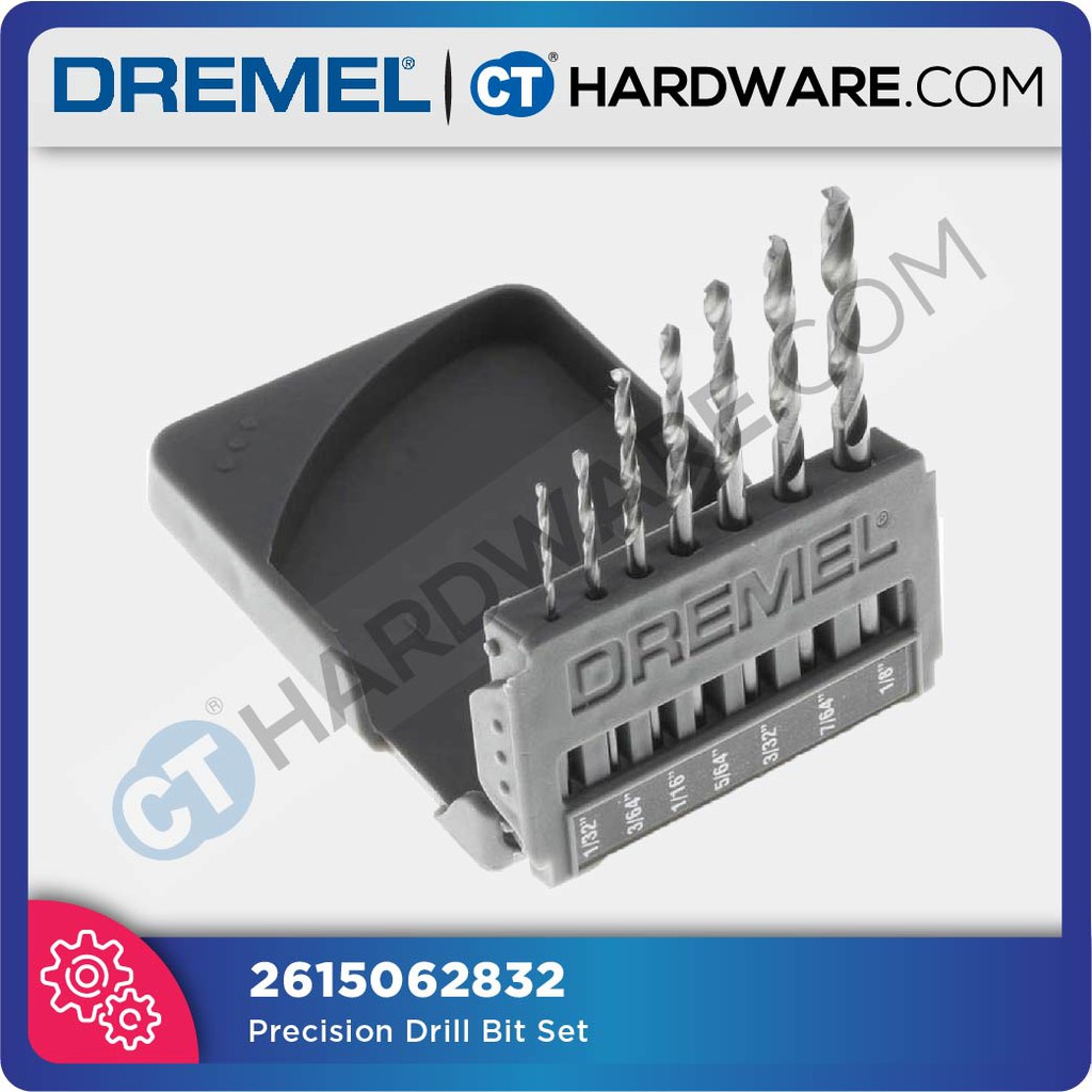 Dremel Rotary Tool Small Drill Bit Set for Metal (7 - Piece) 628