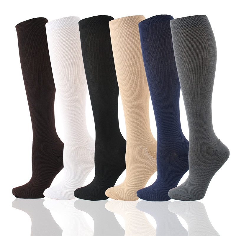 Unisex Compression Socks Zipper Leg Support Knee Socks Women Men Open Toe  Thin Anti-Fatigue Stretchy Socks