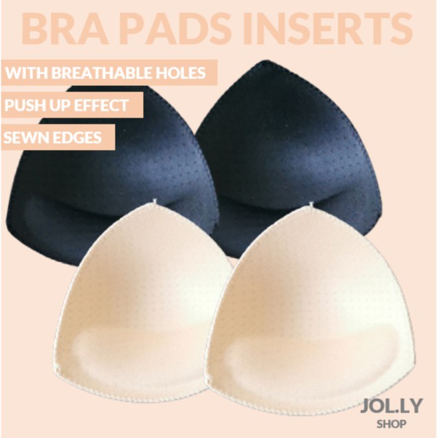 Removable Bra Pads Inserts Breathable Super Thick Triangle Push Up Bra  Breast Enhancer Cups Inserts For Women Chest