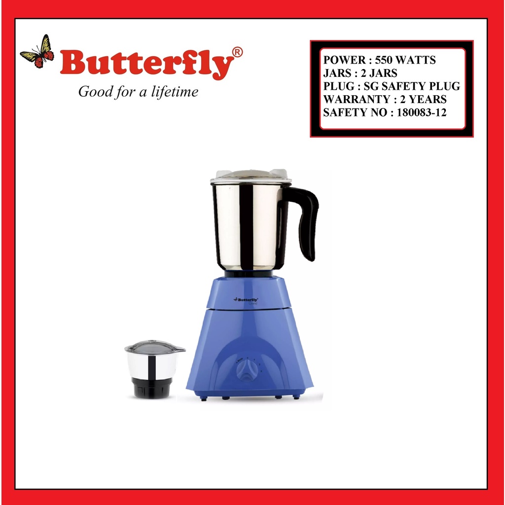 Butterfly grand mixer on sale grinder 500 w