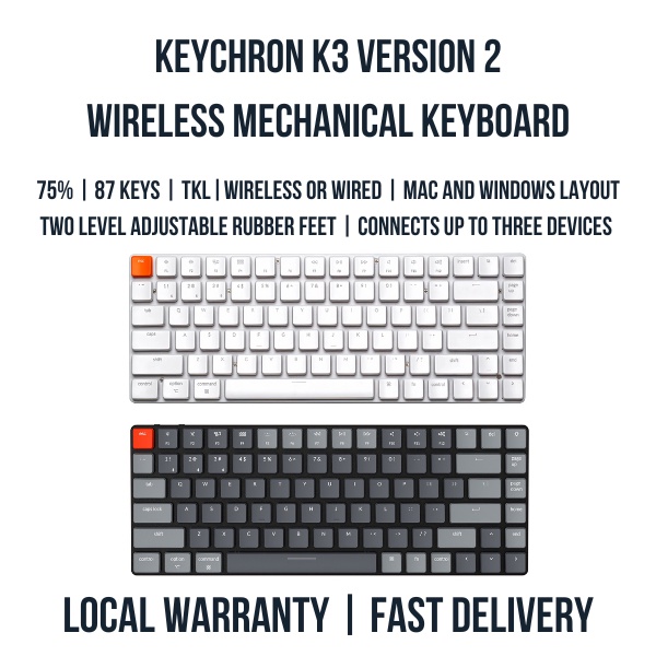 Keychron K3 Ultra-slim Wireless Mechanical Keyboard (Version 2