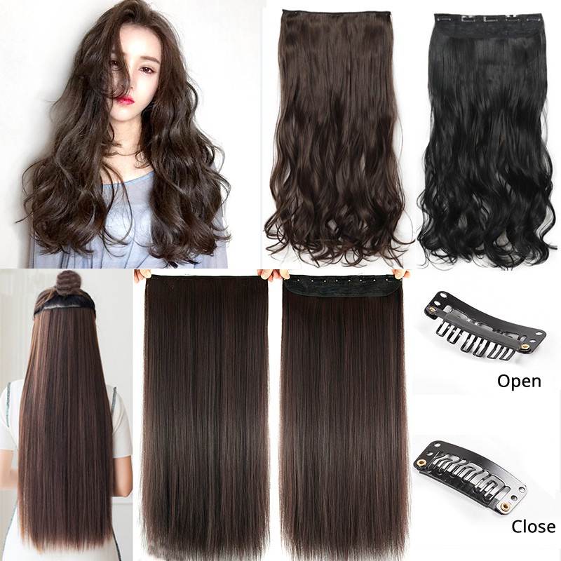 Clip In Hair Extensions Sexy Long Straight Curly Hair Extensions