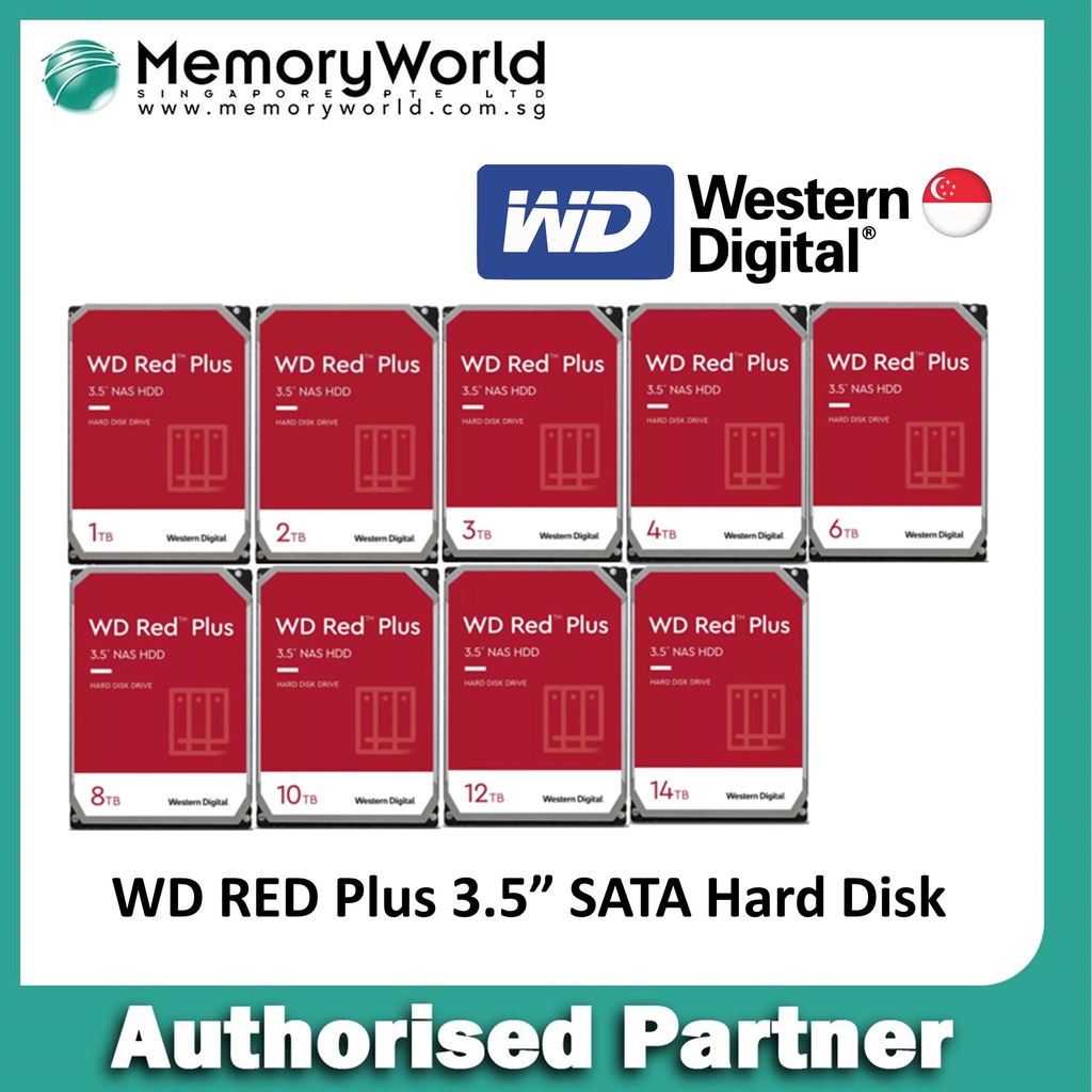  WD Red Plus 8TB NAS 3.5 Inch Internal Hard Drive