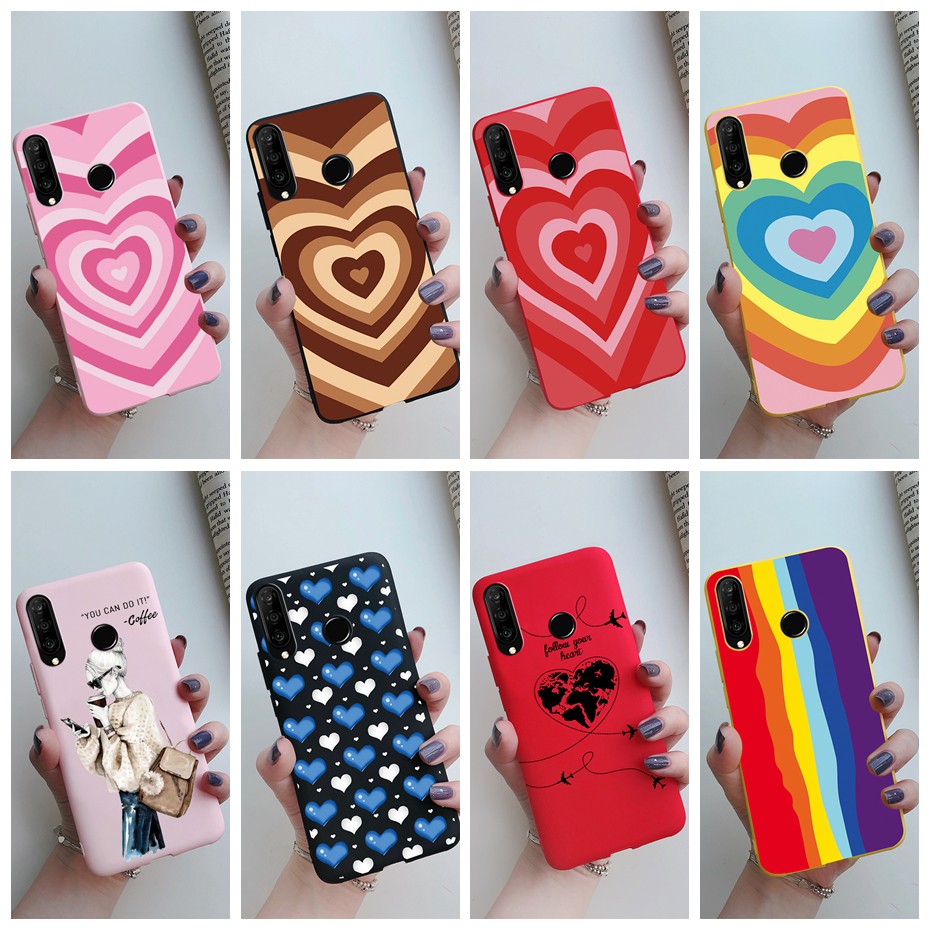 For Huawei P30 Lite New Editoon Case Soft TPU Silicone Protective Funda For  Huawei p30lite P30 Pro Wrist Chain Flower Cover Bag - AliExpress