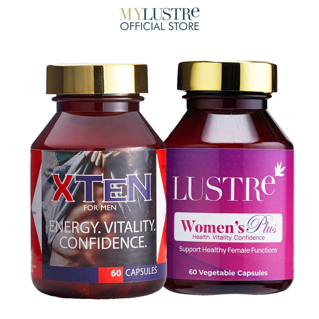 MyLustre | Couple's Bundle | XTen + Women's Plus | Every Couples' Need |  Female & Male Energy | Healthy Body