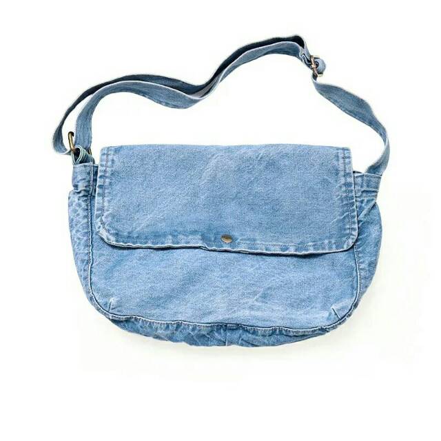 Jeans material shop sling bags