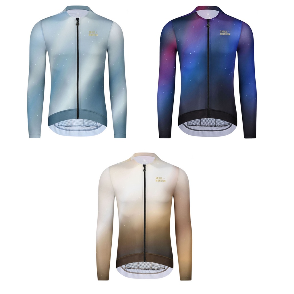 Skull Monton Mens Cycling Jersey Sunset