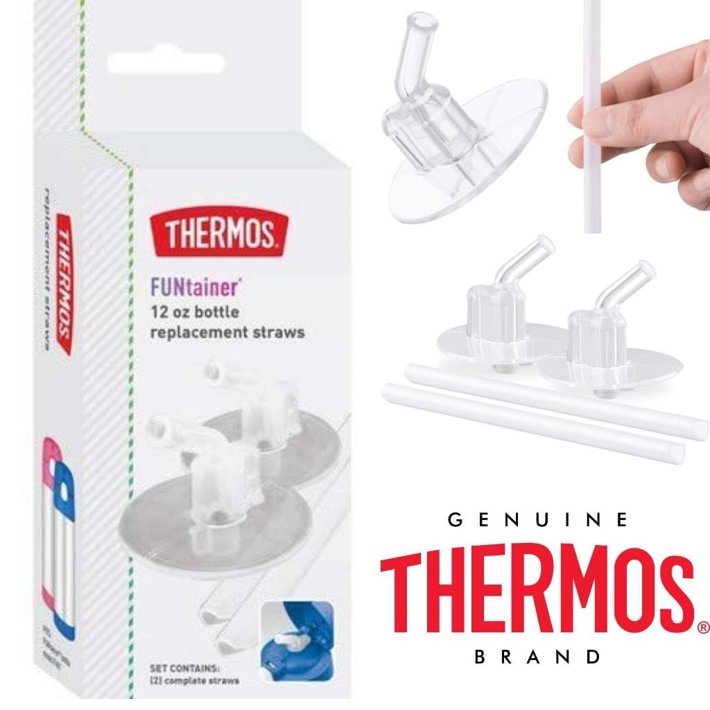Thermos Replacement Straws for 12 Ounce Funtainer Bottle Clear