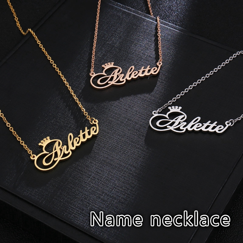 Hypoallergenic on sale name necklace