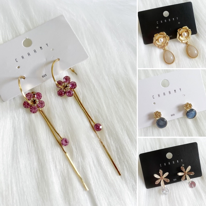 Gold clearance silver earrings