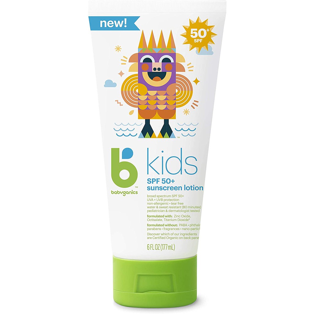 Babyganics 50 best sale spf sunscreen lotion