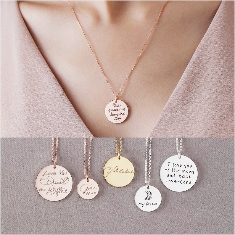 Where can i get a necklace engraved sale