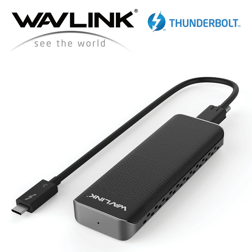 Wavlink M.2 Enclosure for PCIe NVMe SSD, Thunderbolt 3 40Gbps Type-C