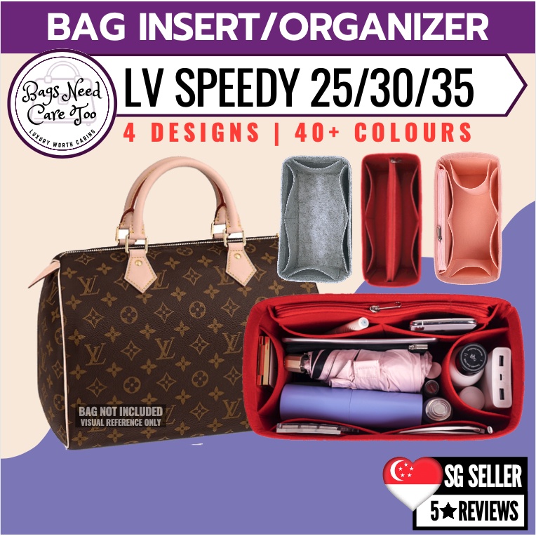 Louis Vuitton Speedy 20 25 30 35 Bag Organizer Insert Shaper | Quality Felt  Bag Organiser | Bag Care Protect Customize