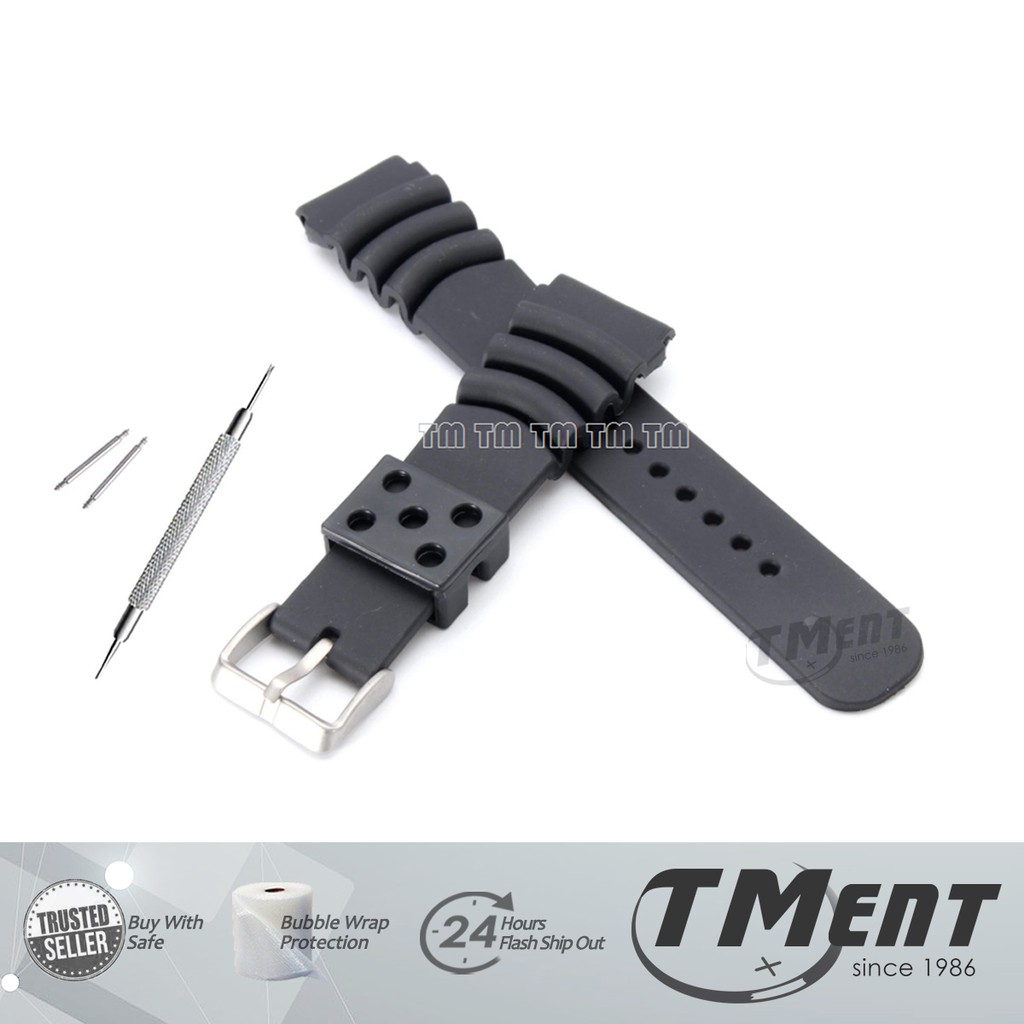 SEIKO 20mm 22mm Rubber Watch Strap Replacement For SEIKO ORIENT