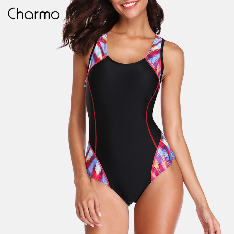 Charmo Women's One-Piece Beachwear Sport Bathing Suit Mokini Swimsuits