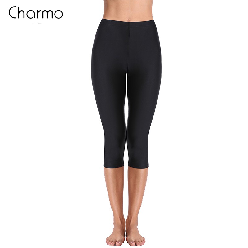 Charmo Women High Waist Swimming Pants Tankini Bottom Swimwear