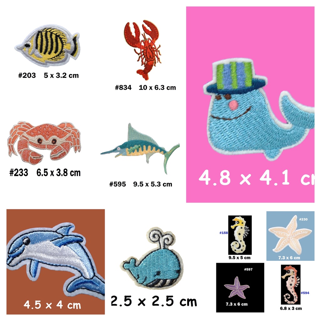  Green Fish Hook Fishing Iron On Patches Cartoon Stickers Sew On  Embroidered Applique for T-Shirt Jacket Hat Backpack Badge DIY Handmade  Decorate Costume