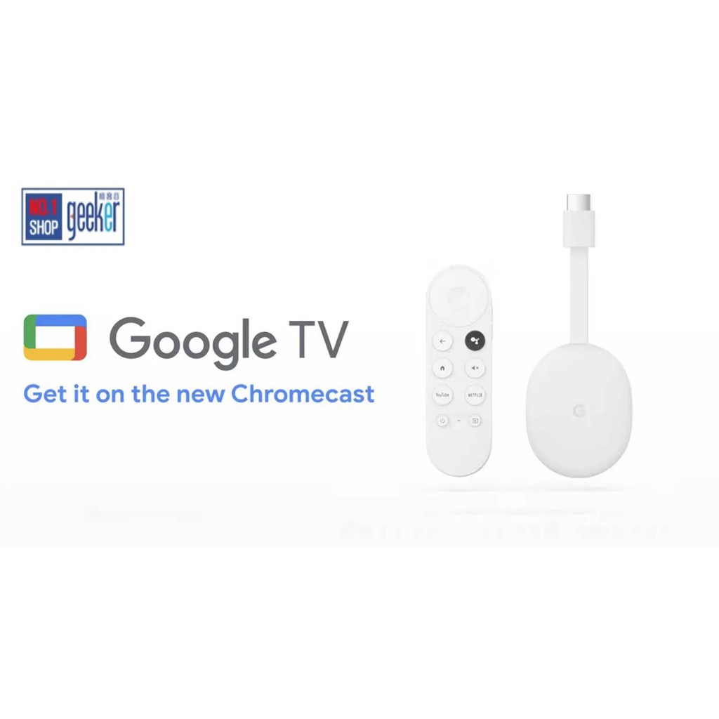 Google Chromecast (2020) 4K Ultra HDR with Google TV & Remote