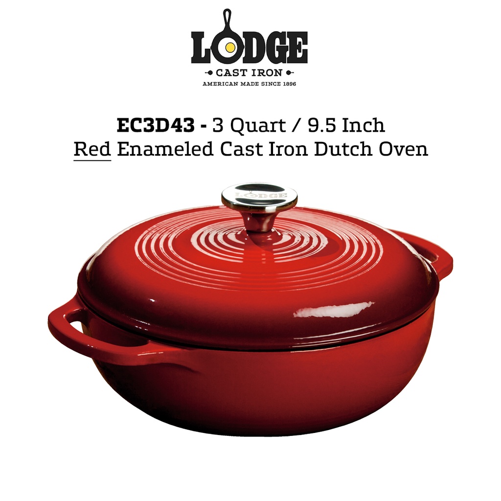 Lodge Cast Iron 7 Quart/12.25 Inch Cast Iron Dutch Oven