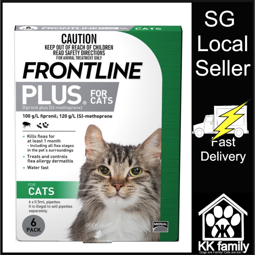 Frontline plus for on sale cats 6 month