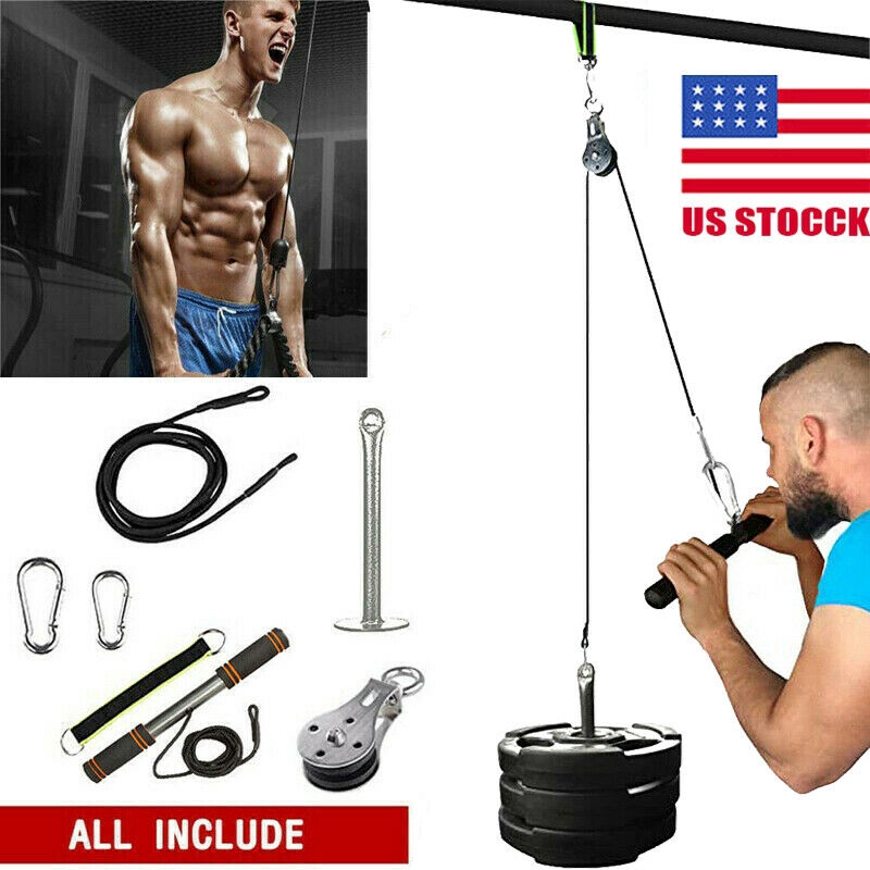 Fitness Pulley Cable Gym Workout Equipment Machine Attachment