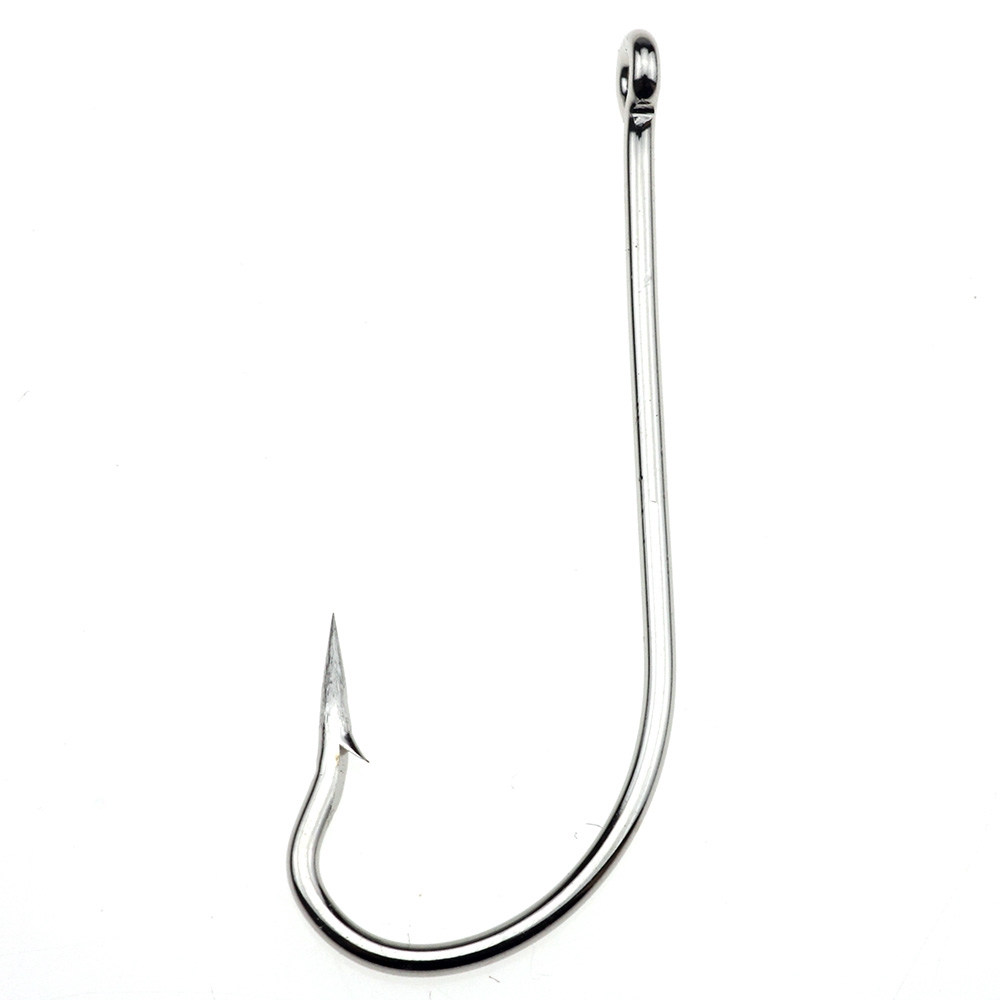 Rompin 20Pcs Wide Gap Worm Hook Jig Fishing Crank Hook Bass Hook For Soft  Bait