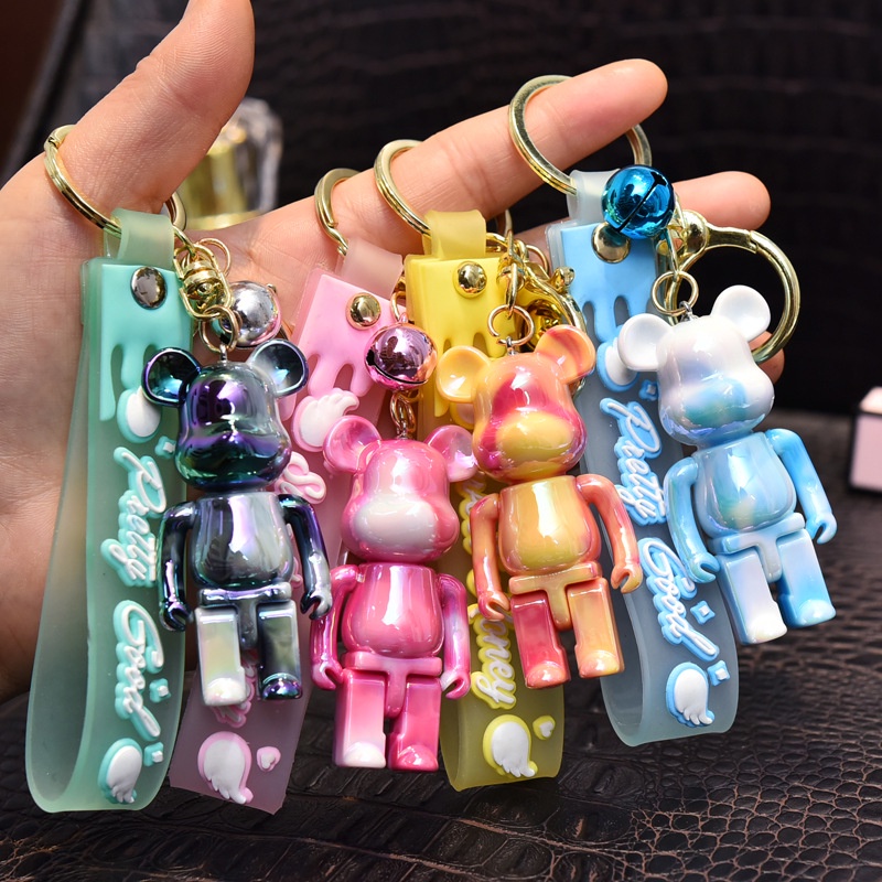 Cute car hot sale keys keychain