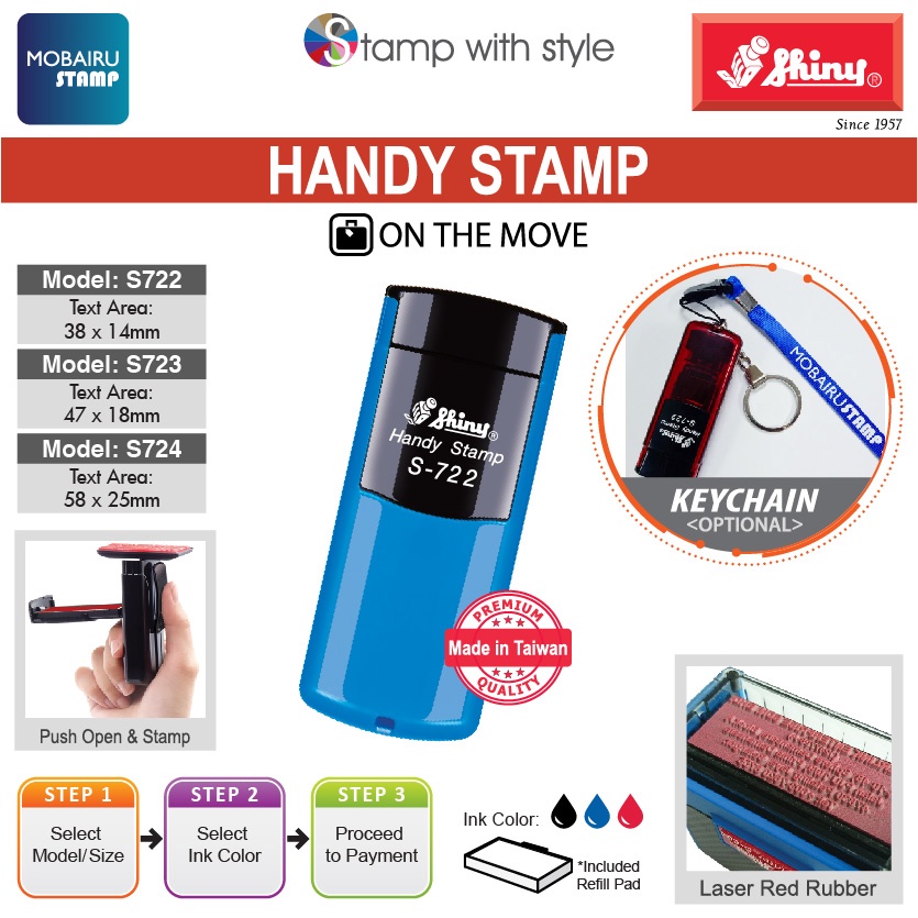 Shiny Handy S-723 Replacement Ink Pad