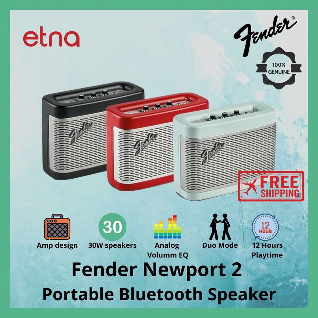 Fender Newport 2 Portable Bluetooth Speaker | Shopee Singapore
