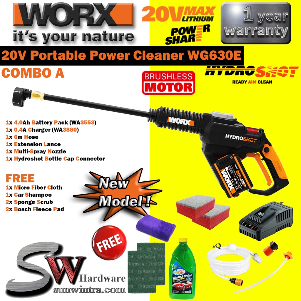 Worx 20v hydroshot portable power cleaner hot sale