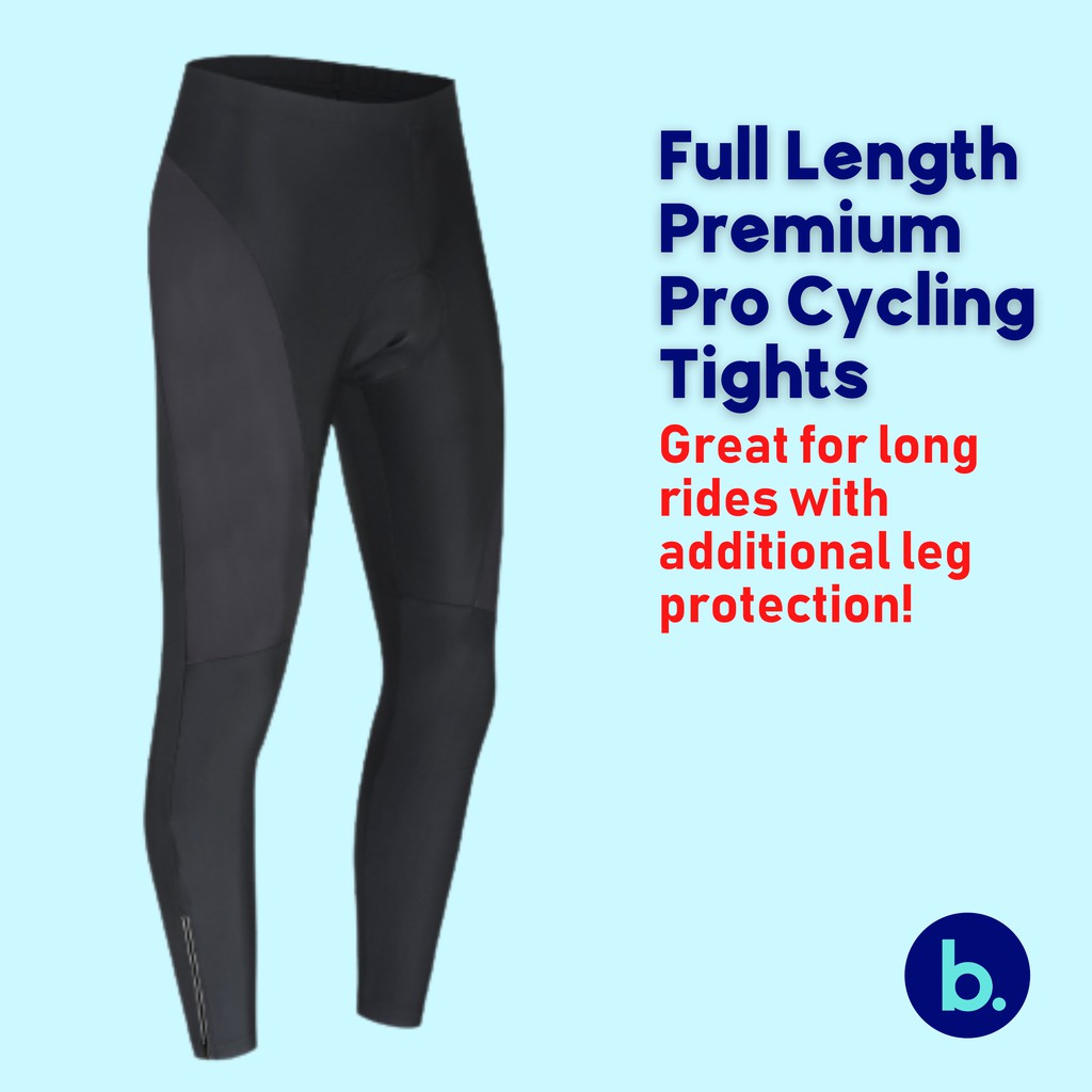 bizkut Premium PRO Long Cycling Tights Bike Pants 3D Gel Padded