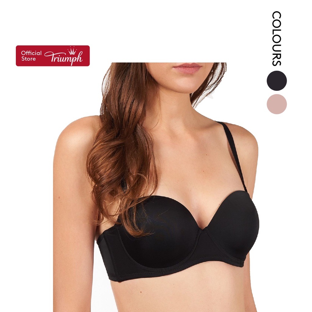 Triumph Simply Everyday Basic Wired Push Up Bra With Detachable Straps  10188663