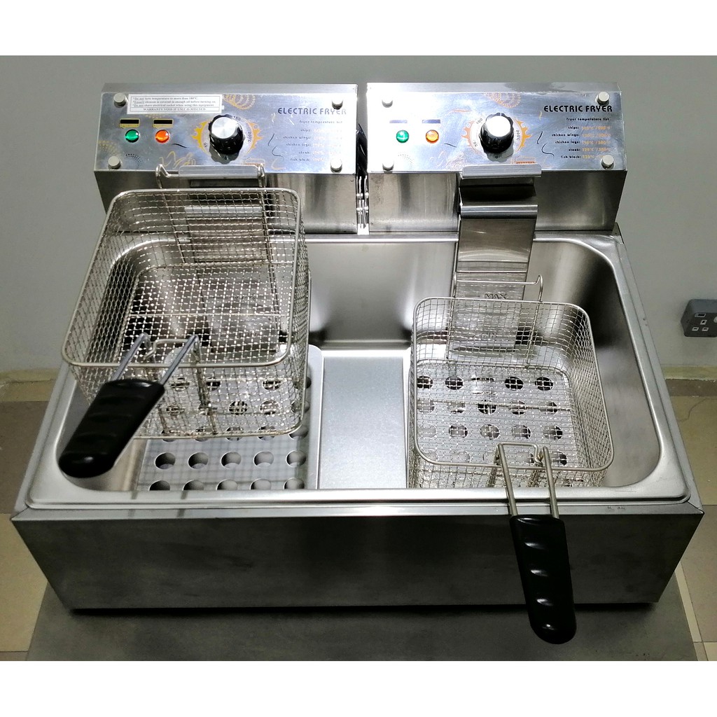 Commercial Professional Electric Deep Fryer 11L Shopee Singapore
