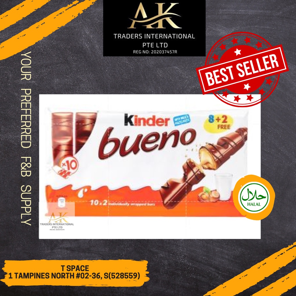 Kinder Bueno Chocolate T10 (10x43g), HALAL