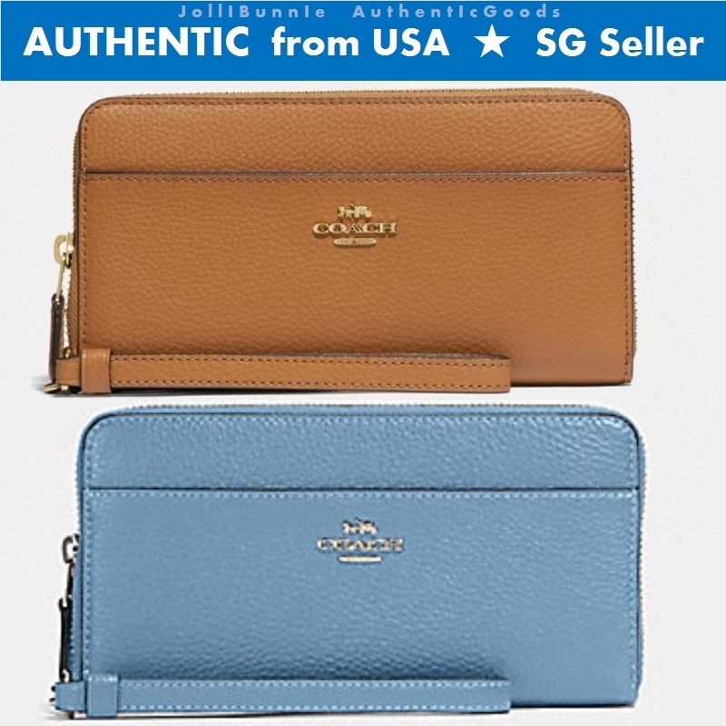 Coach Accordion Zip Wallet With Wristlet Strap