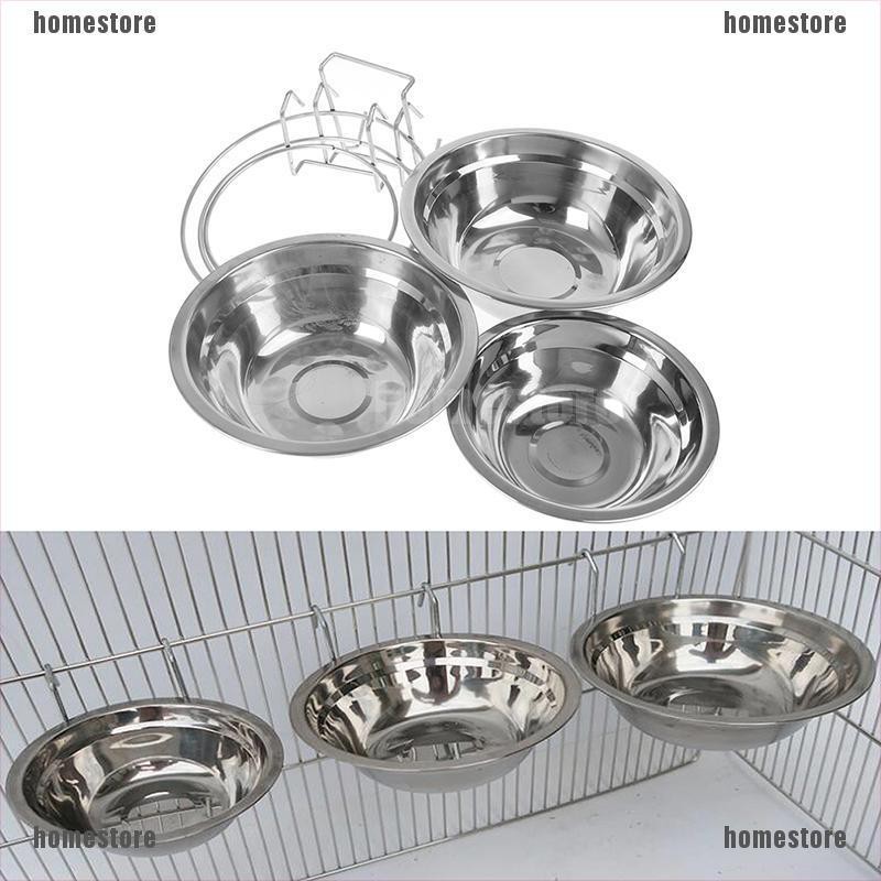Promotion!SweetCandy 500ML Dog Water Bottle Dog Feeder Bowl Cat Automatic  Drinking Bowl Cat Food Bowl Pet Stainless Steel Double Bowl 3 Bowls 