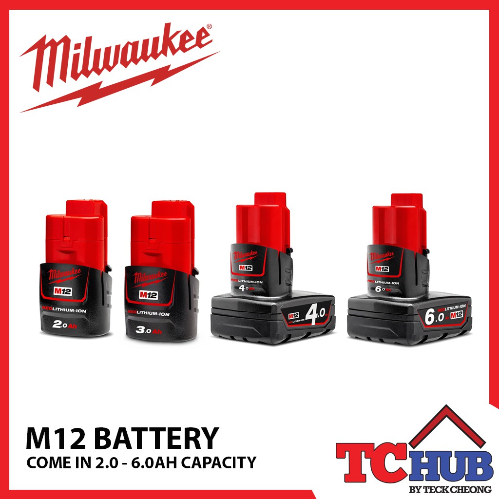 6.0 milwaukee battery online m12