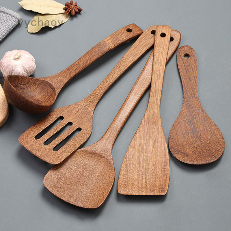 Wood spatulas deals kitchen