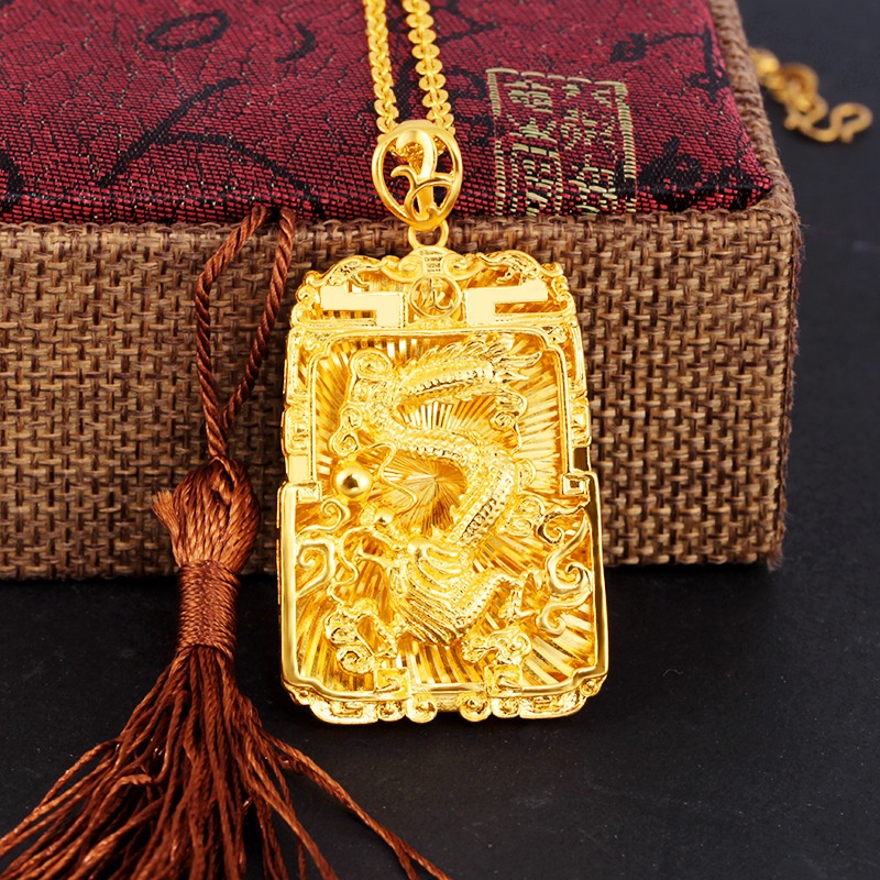 Real gold pendant on sale mens