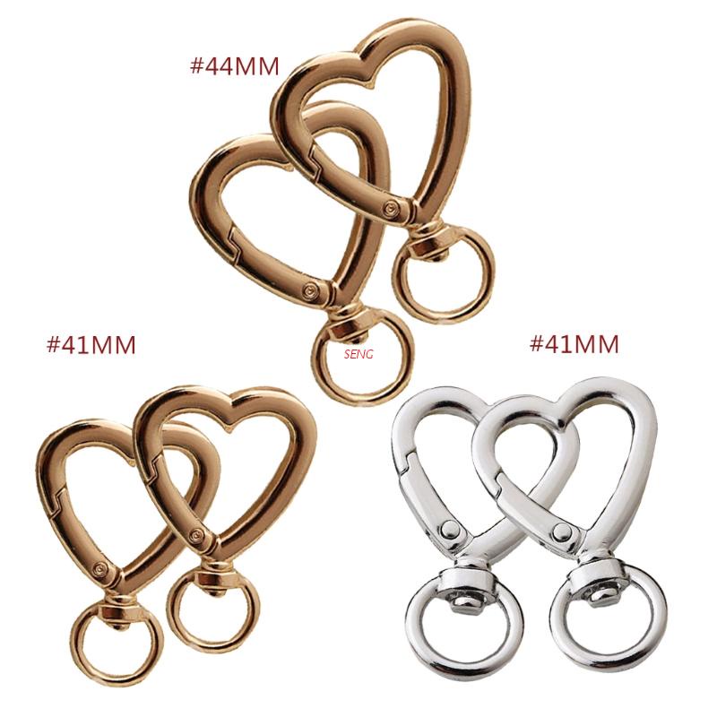 44mm Swivel Clasps Lanyard Snap Hook with Binder Ring for DIY 2Pcs