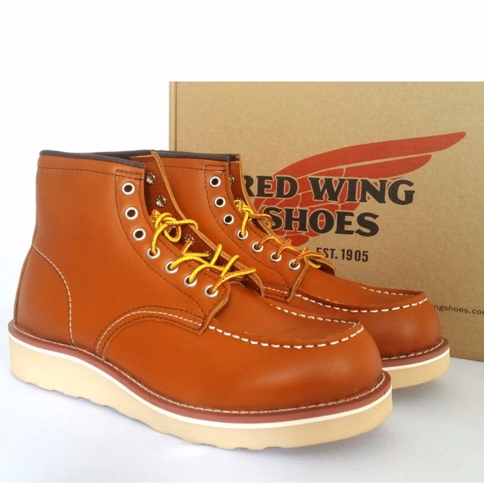 Red Wing 8875 Light Coffe High Cut Boots Leather | Shopee Singapore