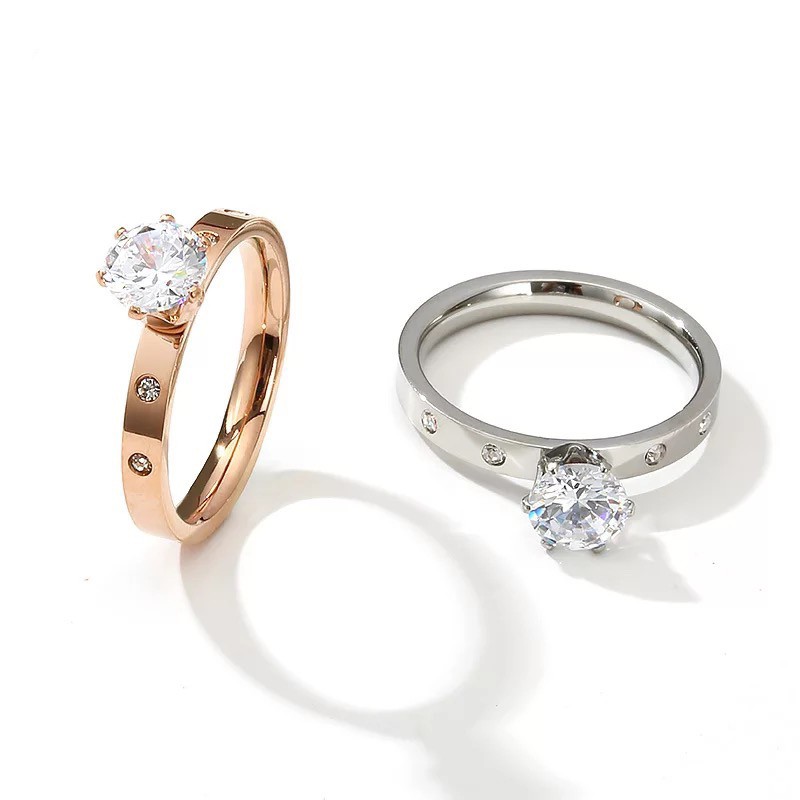 Affordable rose gold engagement rings sales