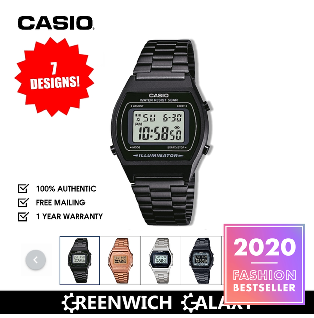 Casio black vintage on sale watch