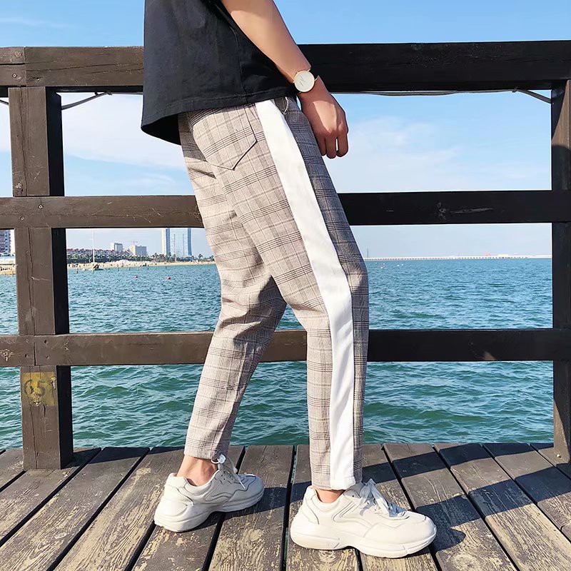 Mens summer hot sale plaid pants